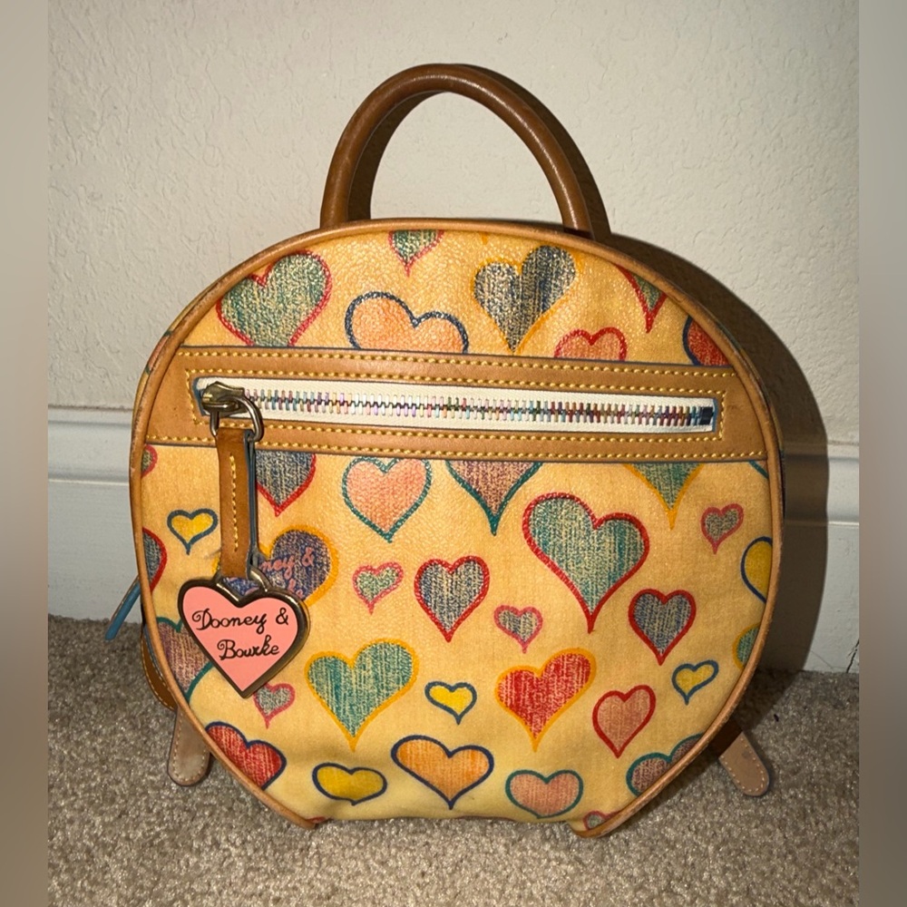 Rare Vintage Y2K Dooney & Bourke X Lindsay Lohan Sweetheart mini backpack